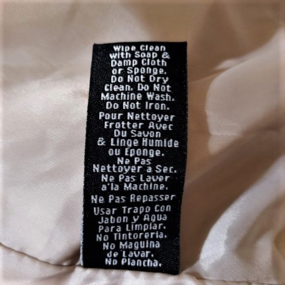 LAURA LANE BEIGE FAUX LEATHER ZIP JACKET WITH ZIP FRONT POCKETS SIZE L NWT - Picture 11 of 13